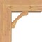 Ekena Millwork Legacy Block Smooth Bracket w/ Offset Brace, Western Red Cedar, 7 1/2"W x 20"D x 20"H BKT0806X20X20LEC05SWR - alternate 3